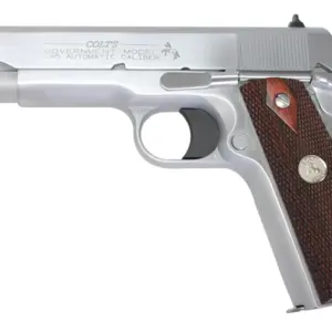Colt Government Model 45ACP Hard Chrome 1911 Pistol