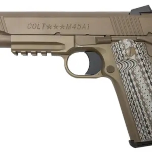 Colt M45A1 CQBP Marine 1911 .45 ACP with Desert Tan