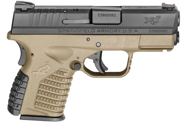 Springfield XDS 3.3 Single Stack 40 S&W Flat Dark Earth
