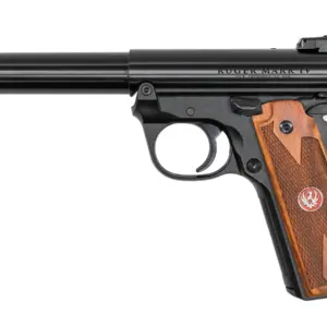 Ruger Mark IV 22/45 22 LR Semi-Auto Pistol with Wood Grips