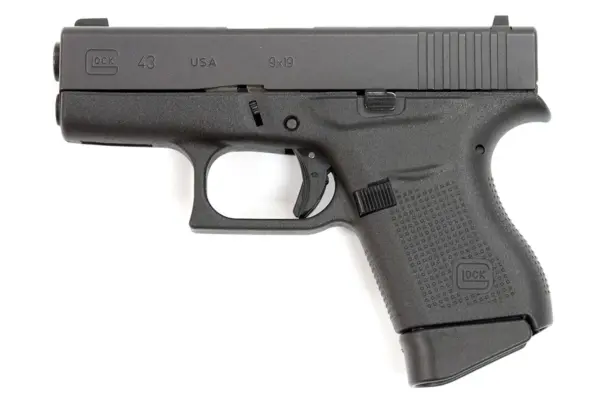 Glock 43 ProGlo 9mm Single Stack Pistol with Front Night Sight Made in