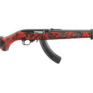 Ruger 10/22 22LR Rimfire Rifle with Red Digital Camo Stock