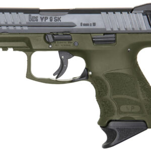 HK VP9SK 9mm Striker-Fired Pistol with OD Green Frame
