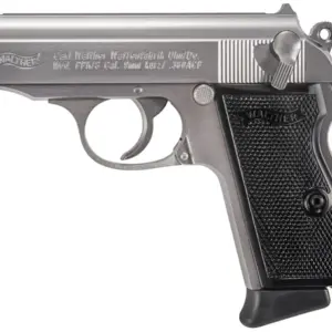 Walther PPK S 380 ACP 3 3 Barrel Stainless Steel Black Grip 7rd Walther