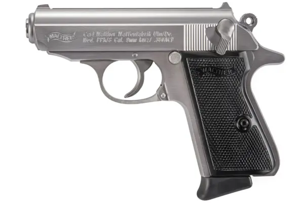 Walther PPK S 380 ACP 3 3 Barrel Stainless Steel Black Grip 7rd Walther