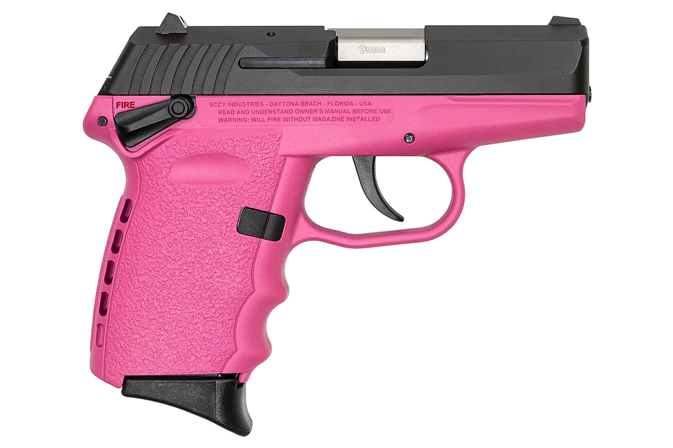 SCCY CPX-1 9mm Pistol with Pink Frame and Black