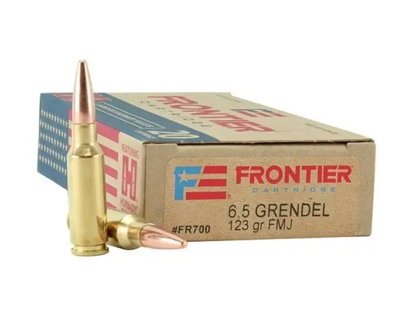 Hornady 6.5 Grendel Ammunition Frontier FR700 123 Grain Full Metal