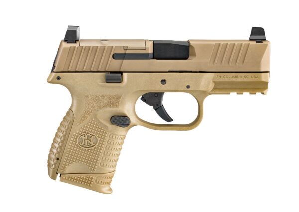 FN Model 509 Compact Flat Dark Earth 9mm 3.7″ 12-Round Contrast Iron Sights