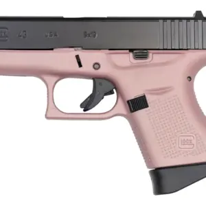 Glock 43 9mm Single Stack Pistol with Cerakote Pink