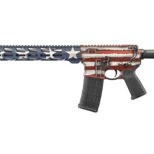 Ruger AR-556 MPR 5.56mm with American Flag Cerakote
