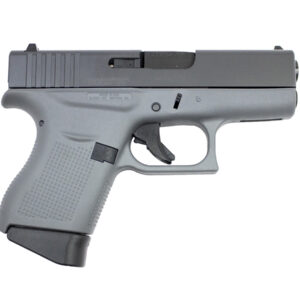 Glock 43 9mm Pistol with Cerakote Concrete Gray Frame