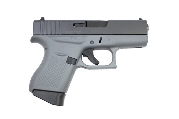 Glock 43 9mm Pistol with Cerakote Concrete Gray Frame
