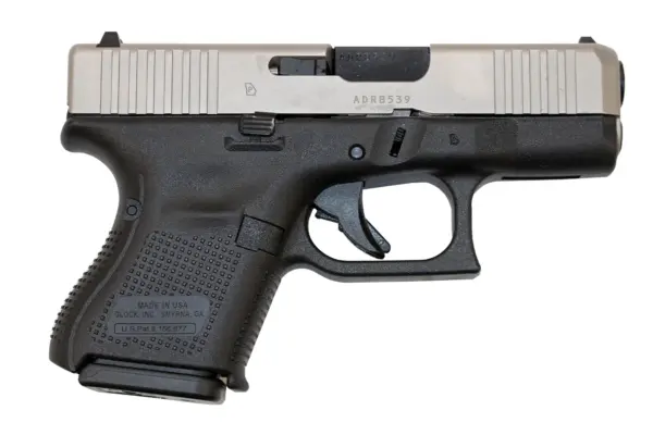 Glock 26 Gen5 9mm Pistol with Stainless PVD Slide