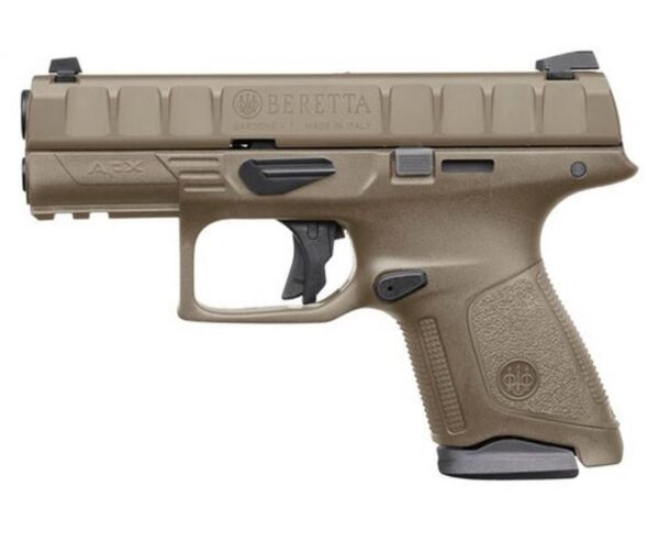 Beretta APX Compact 9mm 3.70″ Barrel 13-Rounds FDE 3 Dot Removable Sight