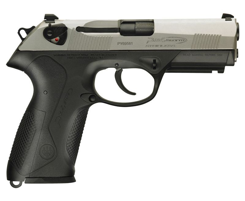 Beretta PX4 Storm Compact Type F – Inox Two-tone Stainless Steel, Black Backstrap 9mm 3.3-inch 10Rd