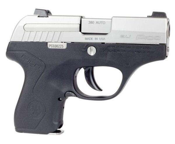 Beretta Pico Stainless / Black .380 ACP 2.7-inch 6Rds