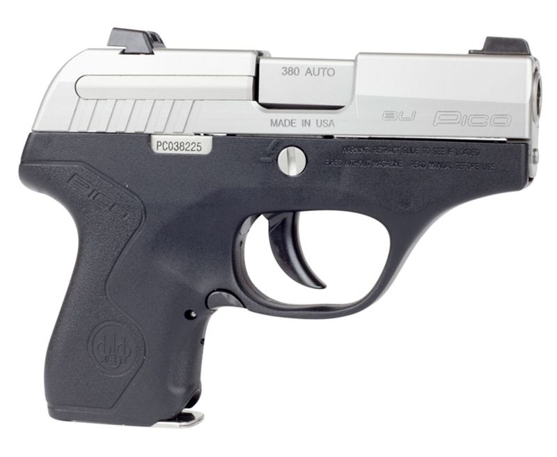 Beretta Pico Stainless / Black .380 ACP 2.7-inch 6Rds