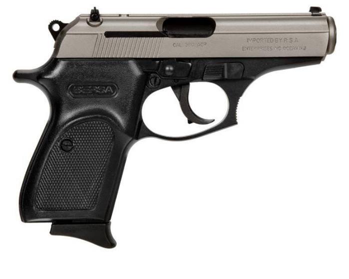 Bersa Thunder 380 Reverse Duolite Nickel Slide/Blue Frame 380ACP 8Rds 3.5-inch