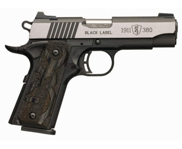 Browning 1911-380 Black Label Medallion Pro Compact Matte Black / Stainless .380 ACP 3.8-inch 8Rds
