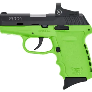 SCCY CPX-2 9mm Lime Green Pistol with Red Dot