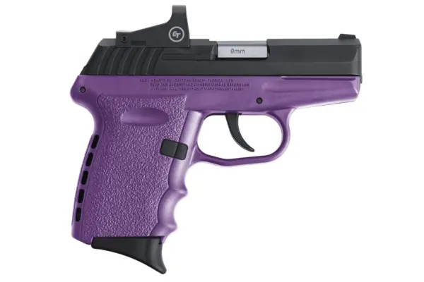 SCCY CPX-2 9mm Pistol with Purple Frame and Red Dot