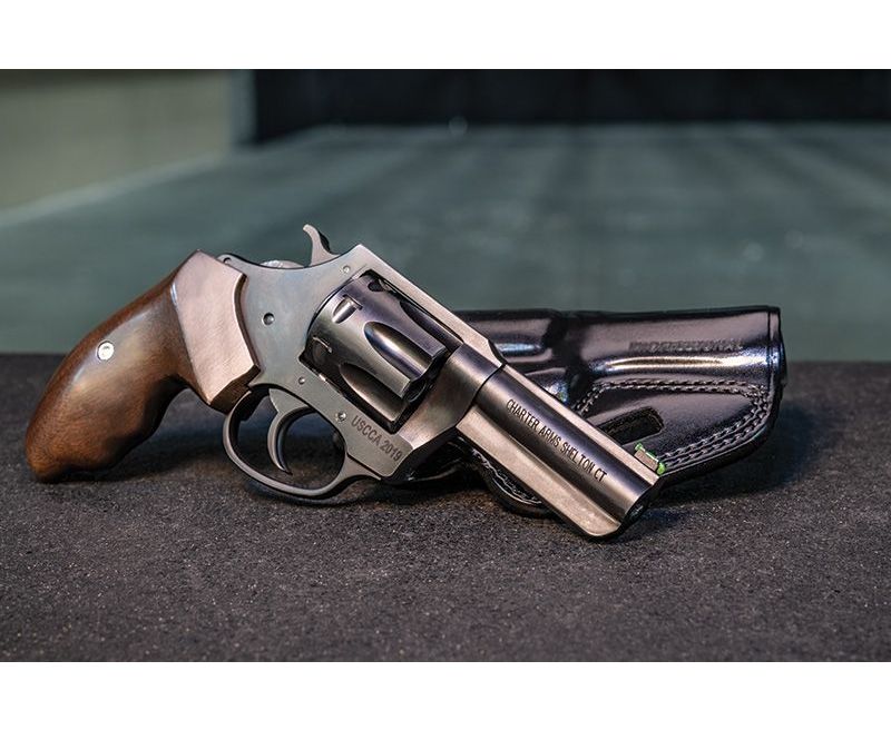 Charter Arms The PROFESSIONAL Revolver Steel / Walnut .32 HR 3-inch 7Rds
