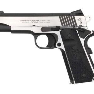 Colt Firearms Combat Elite 1911 Commander Stainless / Black 9mm 4.25-inch 9Rds
