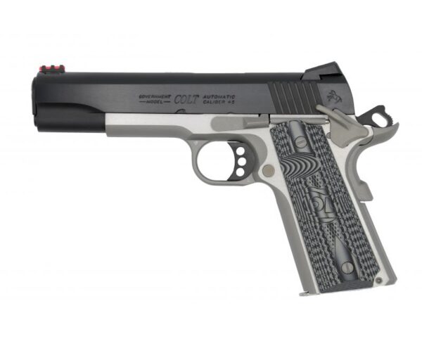 Colt Firearms Series 70 Competition TT Stainless / Blue .45 ACP 5-inch 8Rds