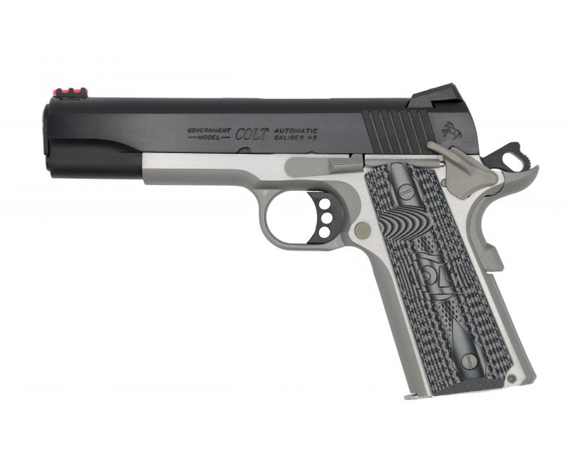 Colt Firearms Series 70 Competition TT Stainless / Blue .45 ACP 5-inch 8Rds