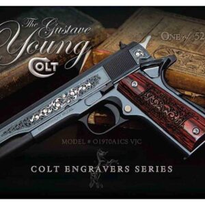Colt Firearms Series 70 Gustave Young 1911 Royal Blue Engraved .45 ACP 5″ 8 RD 1 of 525