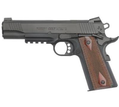 Colt Firearms Lightweight Government Model Rail Gun BLack / Walnut .45 ACP 5-inch 8 Rd
