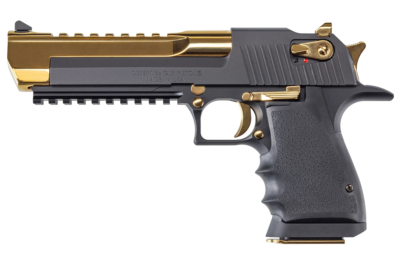 Magnum Research Mark XIX 44 Magnum Pistol with Titanium Gold Finish Barrel AND Black Aluminum FR