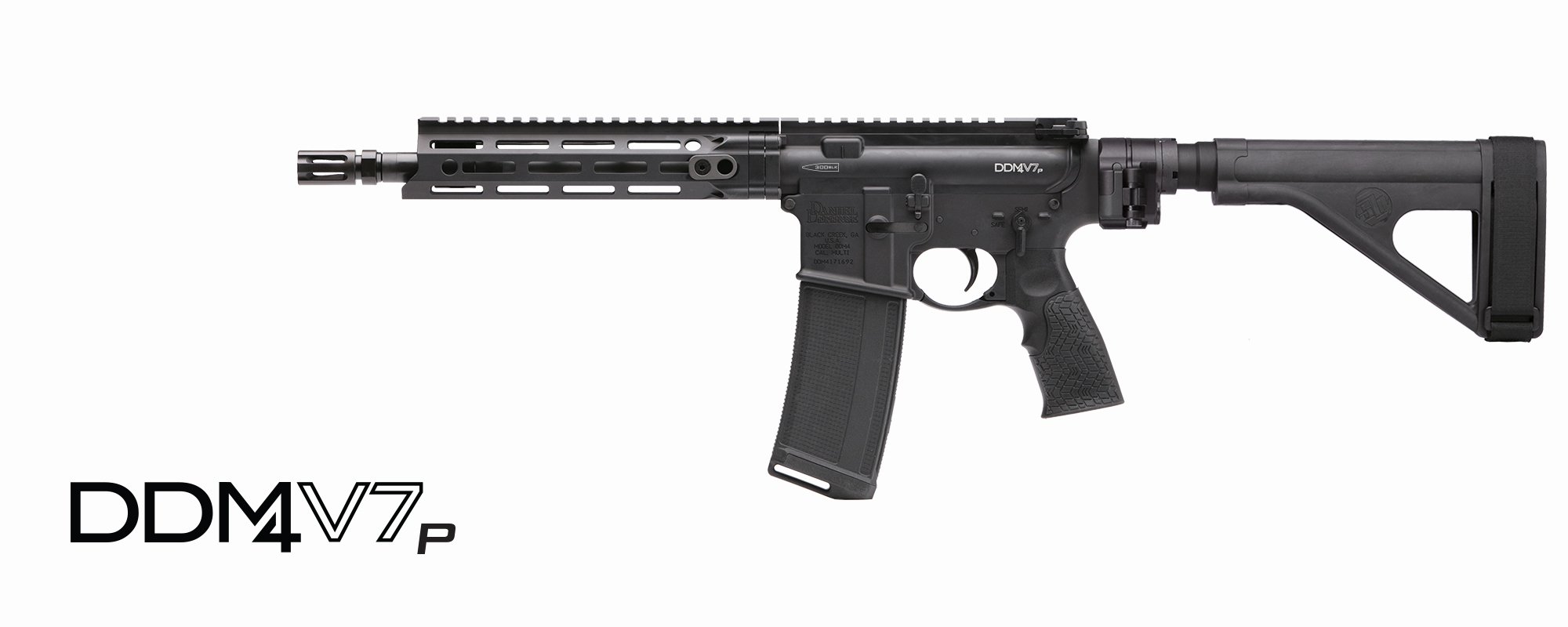 Daniel Defense DDM4 M7 Pistol Black .300 AAC Blackout 10.3-inch 30Rds
