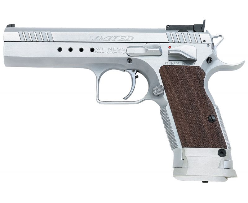 EAA Corp Tanfoglio Witness Elite Limited Chrome .38 Super 4.75-inch 17Rds Adjustable Sights