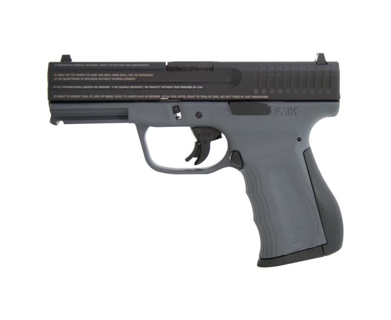 FMK Firearms Patriot Engraved Gray/Black 9MM 4-inch 14rd