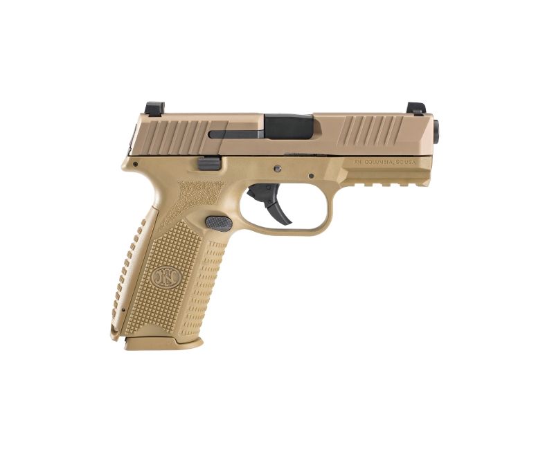 FN 509 9mm Luger 17 1 4″ Fixed Sights Flat Dark Earth