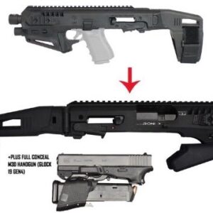 Full Conceal Viper with M3D Folding Glock Pistol 9mm 21Rds