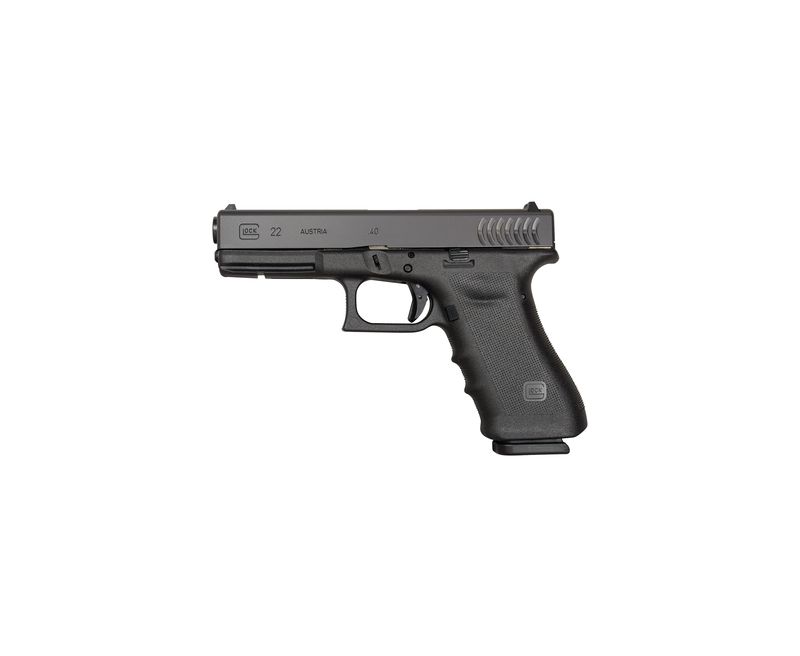 Glock 22 RTF Black 40S&amp;W 4.5-Inch 15Rd Curved Slide Serrations