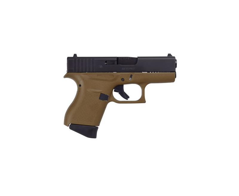 Glock 43 Gen3 Black/FDE 9mm 3.39-inch 6Rds