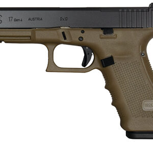 Glock G17 Gen 4 OD Green 9mm 4.5 Inch 17 Rounds MOS
