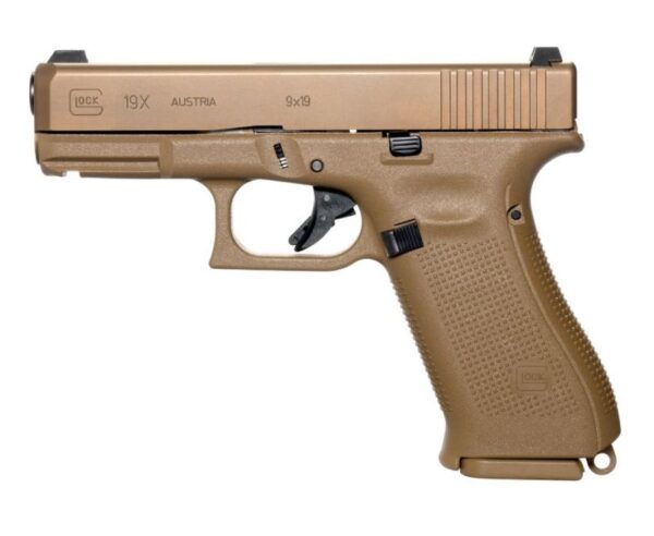 Glock G19X G5 Coyote 9mm 4.02″ 17-Round Night Sights