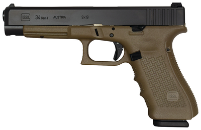 Glock G34 G4 ODG 9MM 4 Inch 17Rd MOS w/3 magazines