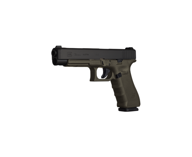 Glock G34 Gen 4 OD Green 9MM 5.3 inch 10 Rounds Adjustable Sights