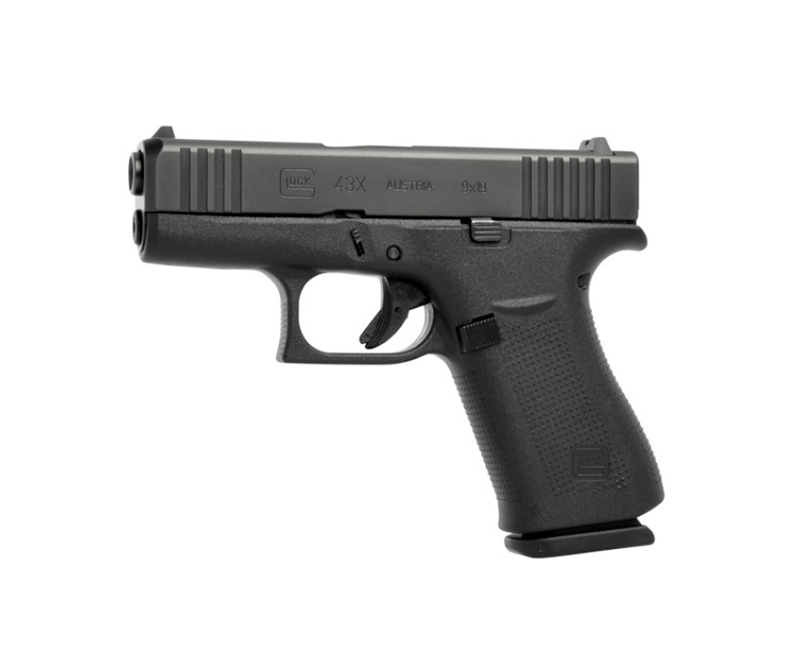 Glock G43X Pistol 9mm 3.4-inch 10Rds Fixed Glock Sights