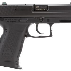 Heckler and Koch P2000 V3 LEA Pistol 9mm, NS, DA/SA, NMS, 13rd