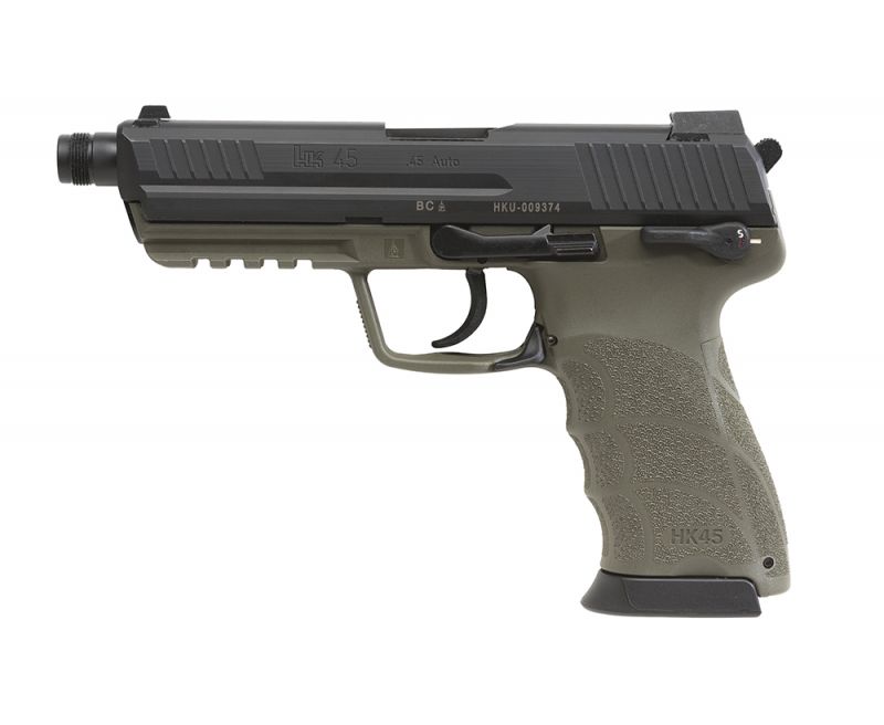Heckler and Koch HK45 Tactical V7 LEM Pistol .45ACP DAO 10rd Green