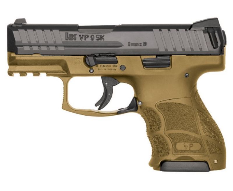 Heckler and Koch VP9SK Black / Flat Dark Earth 9mm 3.39-inch 10Rds