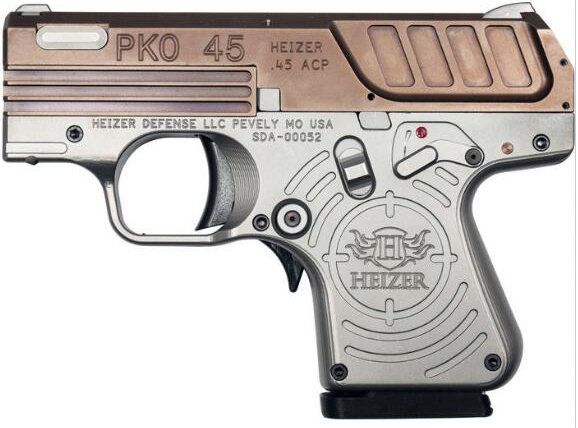 Heizer Defense PKO-45 Copperhead .45 ACP 2.75 Inch 7Rd Stainless Steel with Copper/Stainless Finish