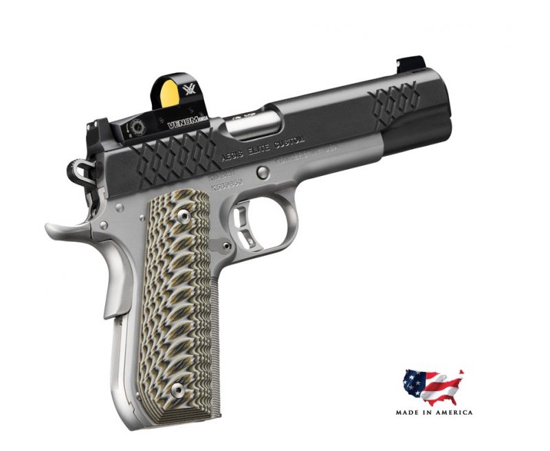 Kimber Aegis Elite Custom Optics Ready Black 9mm 5-inch 8Rds – with Vortex Red Dot