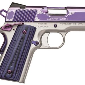 Kimber Amethyst Ultra II .45 ACP 3-inch 7rd Night Sights Purple PVD / Satin Silver